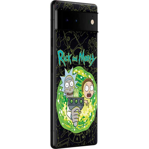 Adult Swim Rick and Morty Portal Travel Google Pixel 6 Skin
